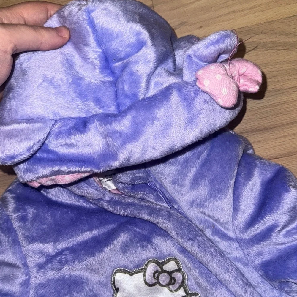 Hello Kitty Plush Purple Footie